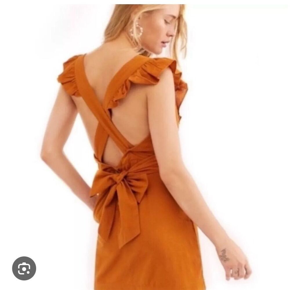 Free People Endless Summer Ilara Ruffle Belted Mini Dress Small